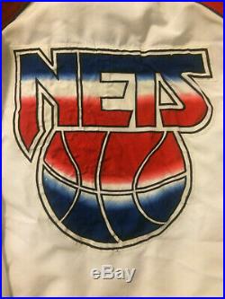 Vintage Champion 92-93 New Jersey Nets Game Worn/Team Issued Warm Up Jacket