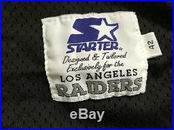 Vintage Los Angeles Raiders Jeff Gossett Game Worn Team Issued Stater Football J