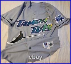 Wade Boggs 1998 Tampa Bay Devil Rays Authentic Team Issued Game Jersey Size 44