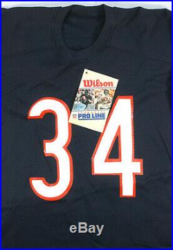 Walter Payton Rare Game Issued Wilson Jersey 1985 S. B. Season New With Tags Nos
