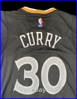 Warriors Steph Curry Game Jersey 2017 Championship Seas Issued Used NBA 42 Patch