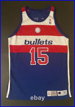 Washington Bullets Kenny Walker game used worn issued jersey