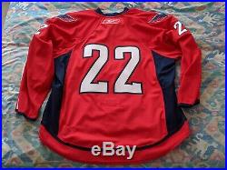 Washington Capitals NNOB #22 red game issued 2008-09 jersey 58