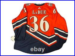 Washington Capitals Reverse Retro Game-Issued Jersey MiC Meigray LaDue Size 56
