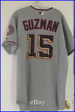 Washington Nationals 2006 Game Used Issued Road Jersey #15 Cristian Guzman Sz 50