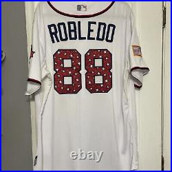 Washington Nationals Game Issued 4th Of July Home #88 Nilson Robledo Jersey