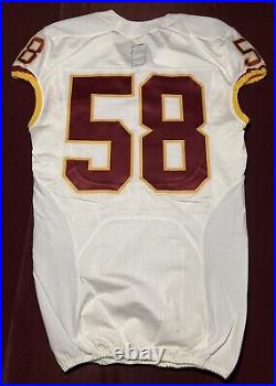 Washington Redskins / Commanders NFL #58 Team Issued Game Jersey Set (Size 44)