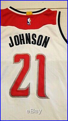 Washington Wizards Game Worn Used Issued Adidas Rev30 Jersey XL Jaron Johnson 21