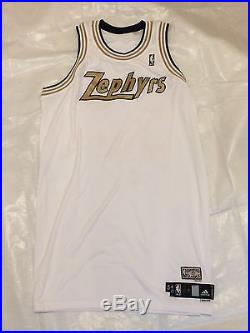 Washington Wizards Zephyrs Throwback Blank Game Jersey 2008-09 Team Issued NBA