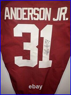 Will Anderson Jr Signed Alabama Crimson Tide Game Issued Senior Jersey Texans