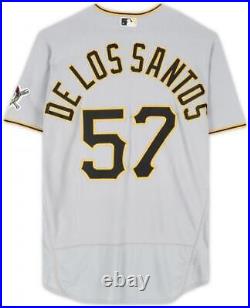 Yerry De Los Santos Pittsburgh Pirates Player-Issued #57 Jersey 2023 MLB Season