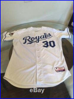 Yordano Ventura Kansas City Royals Game Worn Team Issued 2015 Postseason Jersey