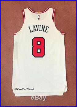 Zach LaVine 2019-20 Chicago Bulls Team Issued Game Jersey Nike 46+4 Pro Cut READ