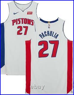 Zaza Pachulia Detroit Pistons Player-Issued #27 White Jersey from